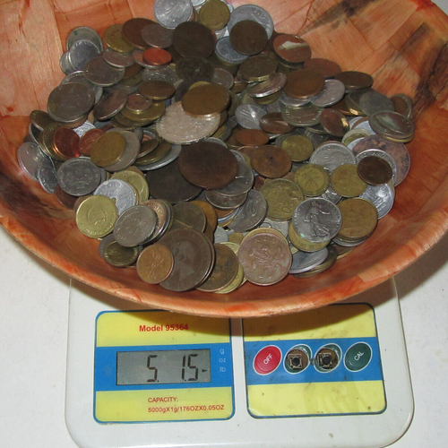 5 lbs of WORLD FOREIGN COINS, mixed bulk lot. Many Countries! Actual Pictured - Picture 2 of 15