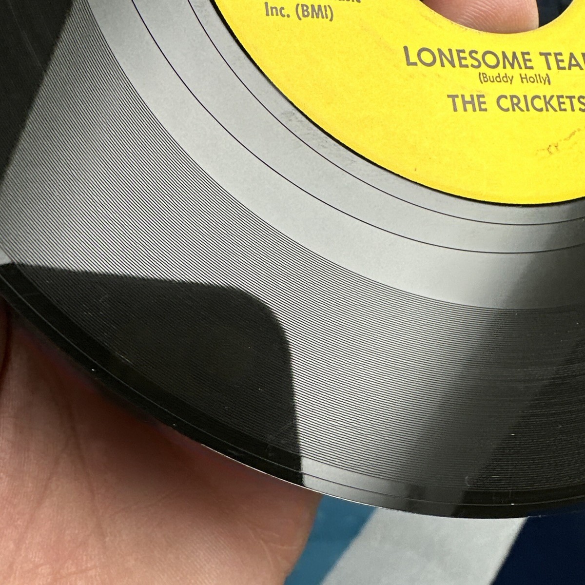 The Crickets PROMO 45 EX ! It's So Easy/Lonesome Tears Brunswick 9