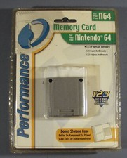 PERFORMANCE NINTENDO 64 MEMORY CARD PLUS CASE FACTORY SEALED PACK