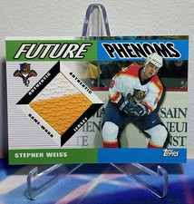 2003-04 Topps TRADED & ROOKIES Hockey STEPHEN WEISS #FP-SW FUTURE PHENOMS JERSEY