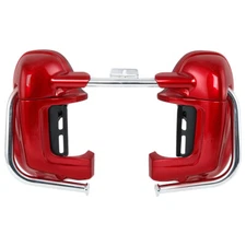 Lower Vented Fairings & Engine Guard Crash Bar Fit For Harley Touring 1997-2008