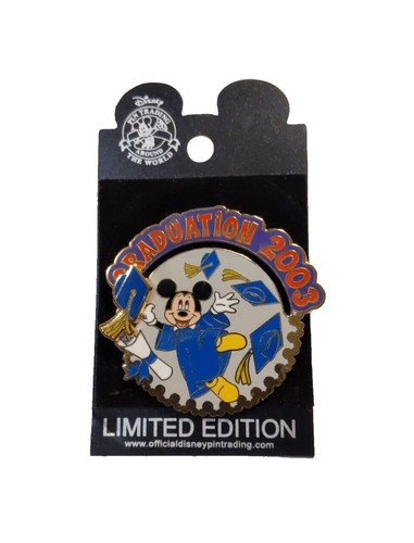 Disney 2003 HappyNewYear ピンバッジ LTD1500 DISNEYLAND HAPPY NEW