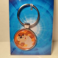 Tasmanian Devil Looney Tunes Keychain Official Collectible Cartoon Metal Keyring