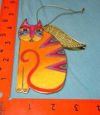 NEW NO BOX = SYLVIA   Laurel Burch Angeli-cats Bradford Christmas Ornament