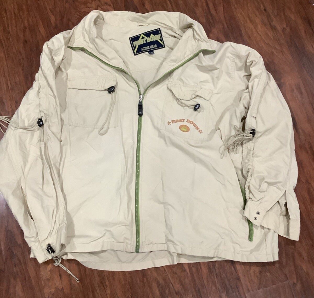 FIRST DOWN Windbreaker First Down Windbreaker Siz… - image 1