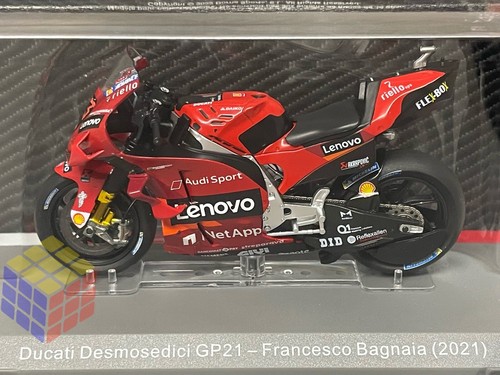 ☆ DUCATI DESMOSEDICI • MOTO GP 2021 • FRANCESCO BAGNAIA #63 Pecco (1:18) Altaya - Imagen 8 de 14