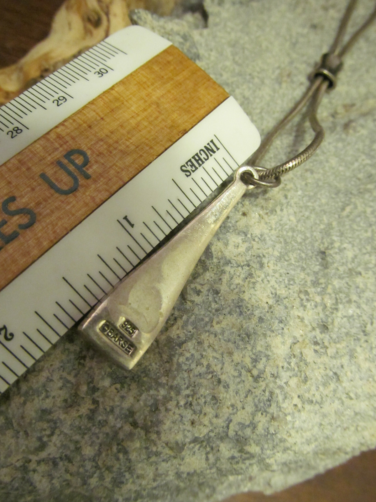 Studio BARSE Sterling Silver 925 Loop Triangle Pe… - image 3