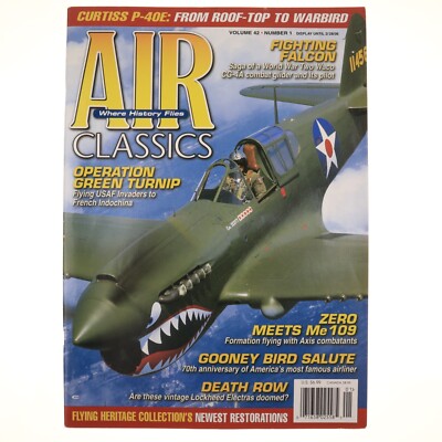 Air Classics Magazine January 2006 Operation Green Turnip, Curtiss P-40E