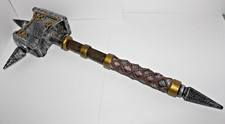 BATTLE AXE HAMMER: Disguise cosplay prop, Plastic toy, 2004 Halloween accessory