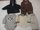 Baby Boys Size 0-3 Months Lot of 5 Childrens Place,Disney,Bon Bebe,Faded Glory — photo 1