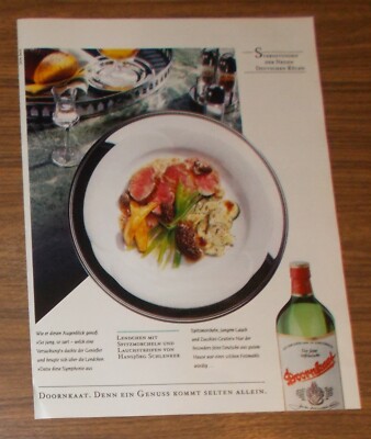 Rare Advertising DOORNKAAT - Loin with Shrew Morels 1988