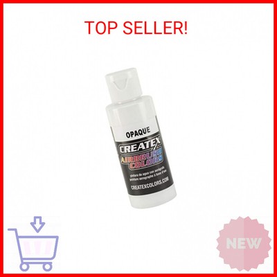 Createx Colors 5212-08 Paint for Airbrush, 8 oz, Opaque White