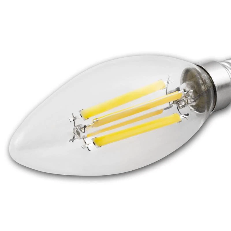 LED-Lampe Filament E14 Kerze 6W 1055lm Birne Leuchtmittel Kerzen Glühbirne 230V - Bild 4 von 4
