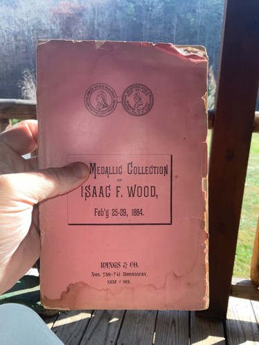 ISAAC WOOD COLLECTION FROSSARD AUCTION CATALOG 1884 2871 LOTS ONLY 25 PRINTED