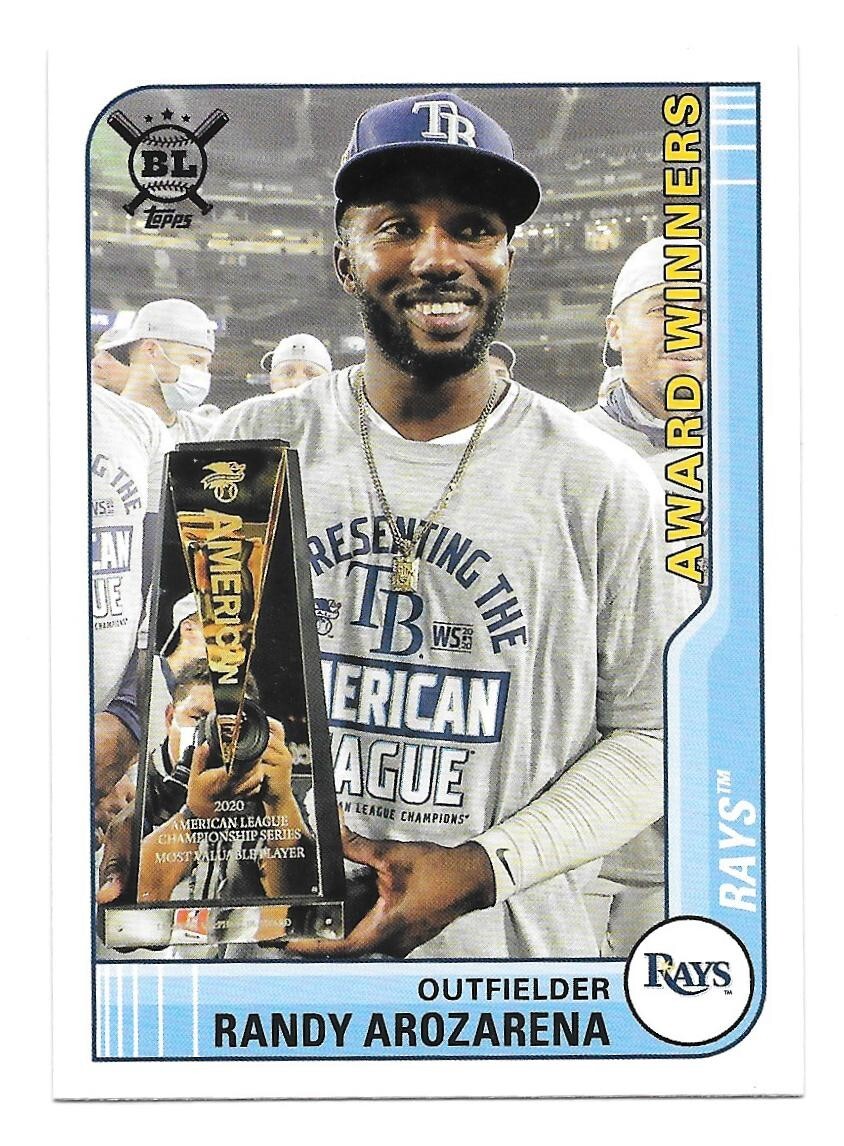 2021 Topps Big League RANDY AROZARENA ALCS MVP #282 | eBay