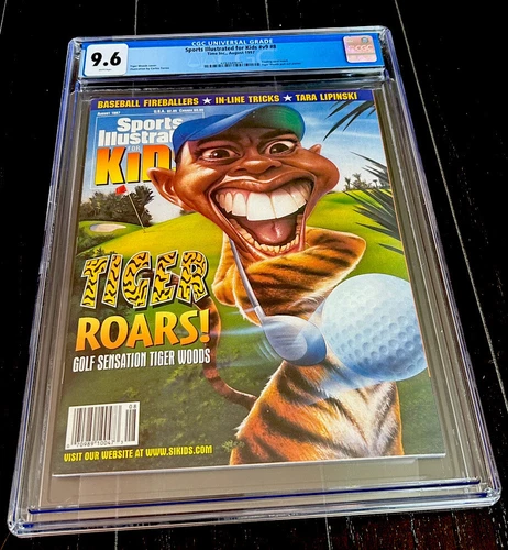 TIGER WOODS ROOKIE SPORTS ILLUSTRATED FOR KIDS POP 3 RARE NO Higher 1997 CGC 9.6