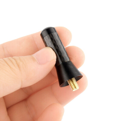 1 x Carbon Fiber Aluminum Car Radio Aerial Antenna & 4 x Screws Accessories