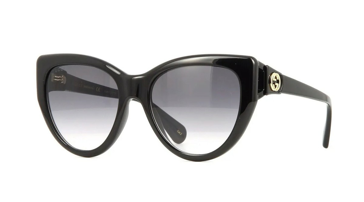 Gucci GG0877S Black/Grey Shaded (001) Sunglasses | eBay