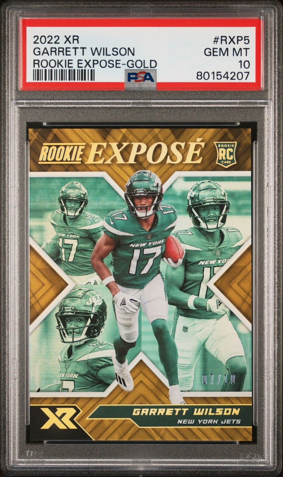 Garrett Wilson Panini XR Rookie Expose #RXP5 Gold