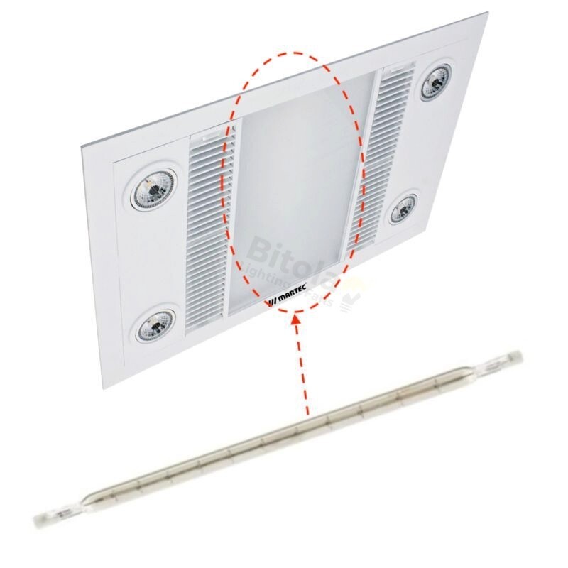 MRL1000W REPLACEMENT 1000w R7S HEAT LAMP GLOBE TO SUIT MARTEC LINEAR LINEAR  MINI | eBay