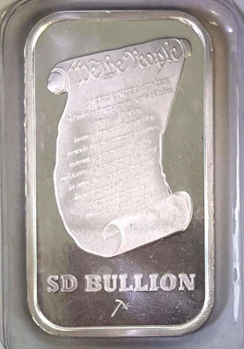 OZ SD BULLION PROCLAIM LIBERTY PRISTINE SILVER BAR