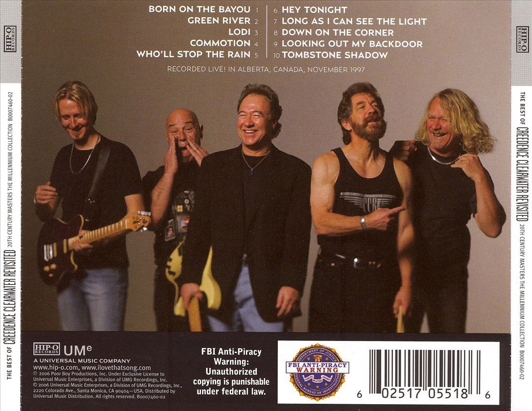 CREEDENCE CLEARWATER REVISITED - 20TH CENTURY MASTERS - THE CREEDENCE CLEARWATER REVISITED - 20TH CENTURY MASTERS - THE