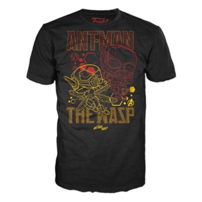 Funko POP Tees: Ant-Man Wasp Team Unisex T-Shirt, Black (Choose Size)