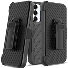 For Samsung Galaxy A26 5G Noble Hybrid Armor Case w/Belt Clip Holster Cover