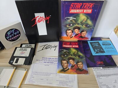 Star Trek Judgement Rites - Big Box PC Game Floppy Interplay ozisoft IBM DOS