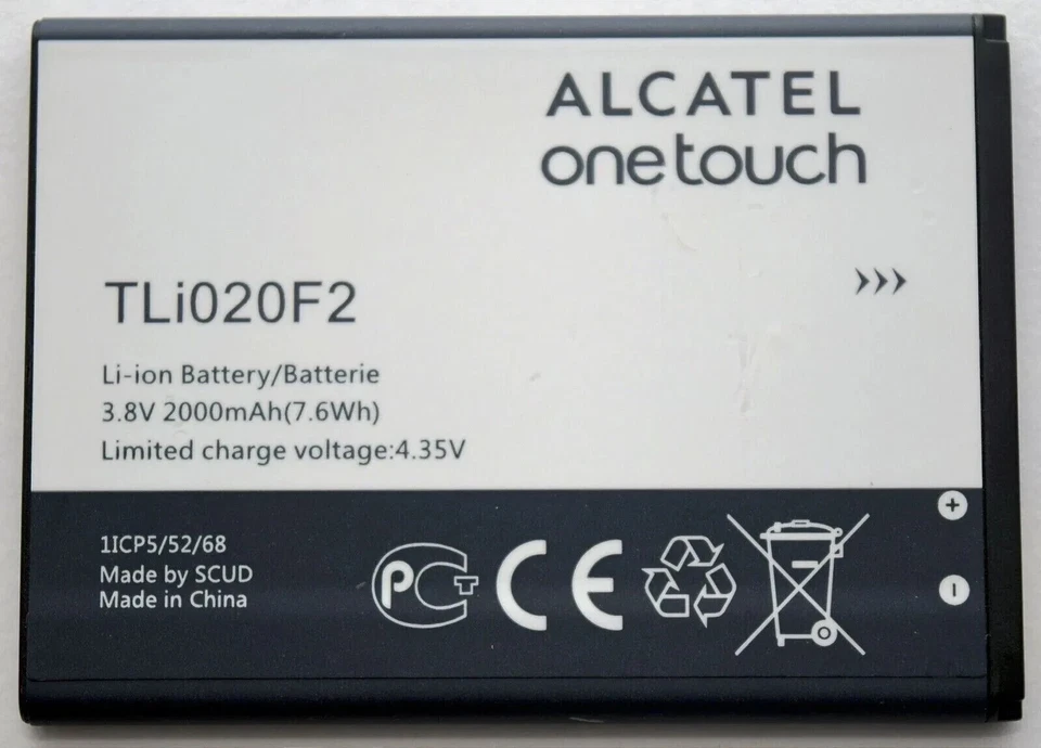Long-Lasting Battery Replacement for TLi020F2 (Alcatel One Touch Fierce 2) - Image 2 of 2