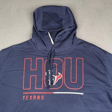 Houston Texans Hoodie Mens XXL Blue NFL Football Nike HOU Logo Pullover