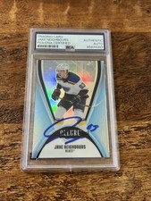 Jake Neighbours IP Signed UD Allure Card PSA DNA Coa Slab Blues Autographed