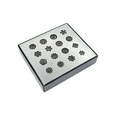 16 Impression Snowflake Shot Plate - Silversmith Tools- Jewelry Making Die