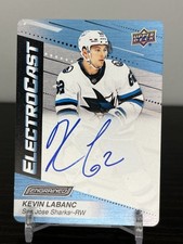 Kevin Labanc Electrocast Auto 2023-24 UD Engrained San Jose Sharks