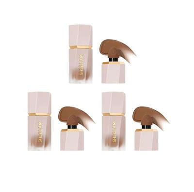 3 Pack SHEGLAM Sun Sculpt Cool Toned Liquid Contour Stick Cream BronzerGoldenSun