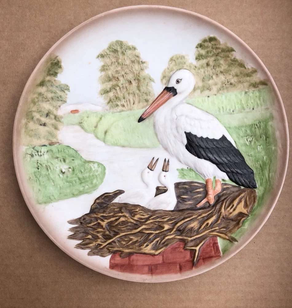 Goebel Teller, Limited Edition No. 4778/5000, Storch, 1994