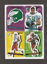 1995 Upper Deck Stick-Ums #58 Mike Mamula / Lary Centers / Brian Mitchell card
