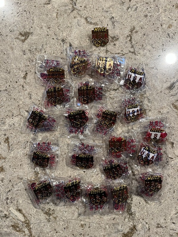 Hertz Olympic Pins - Lot Of 21 - New In Package