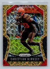 CHRISTIAN KIRKSEY 2019 PANINI PRIZM LAZER PRIZMS CARD #92 BROWNS