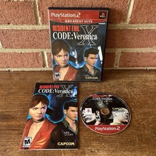 RESIDENTIAL EVIL Code: Veronica X Sony PlayStation 2 PS2 Complete w/ Manual