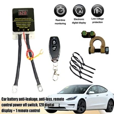 12V 200A Wireless Remote Car Battery Disconnect Isolator Master Cut off Switch