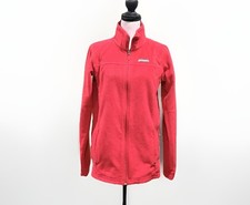Columbia Fleece Women's Jacket Size M Burgundy Red Full Zip Up With Pockets Cold