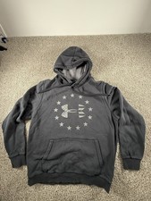 Under Armour Cold Gear Loose Fit Hoodie Sweatshirt Men's Large Black