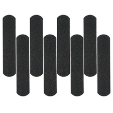 Smart Home Peel and Stick 2 x 9 inch Safety Treads Medium Coarse Black, 8 Pack