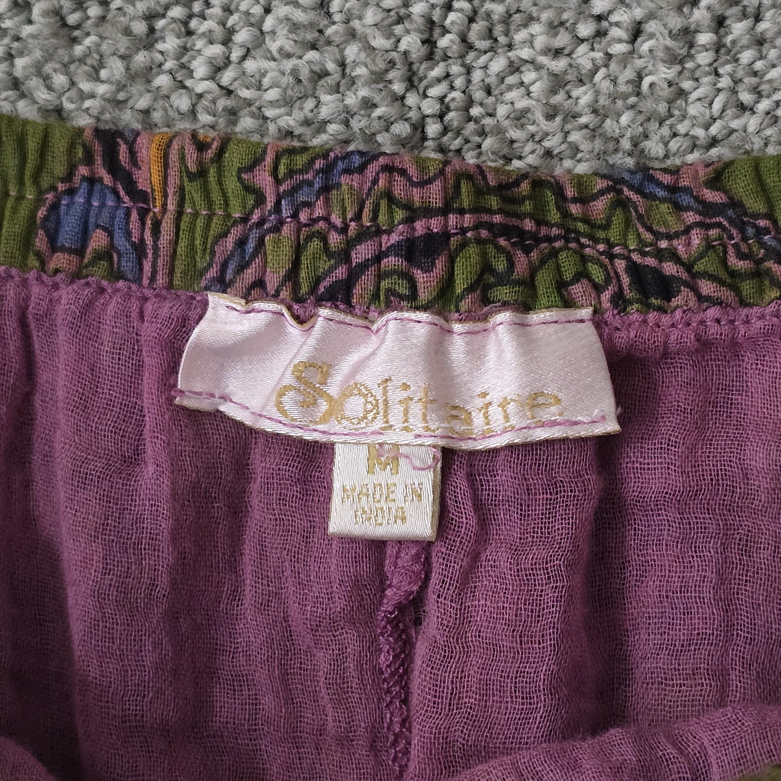 Solitaire Patchwork Paisley Boho Tiered Maxi Skir… - image 4