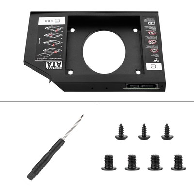 2.5 HDD SSD Enclosure Hard Disk Drive Bay Caddy Optical DVD Adapter For CB