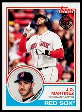 2018 Topps Update J.D. Martinez 83-23 1983 Topps Boston Red Sox