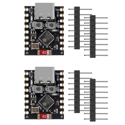 AITRIP 2 Stück ESP32 ESP32-C3 Entwicklungsboard Mini ESP32 C3 unterstützt WiFi