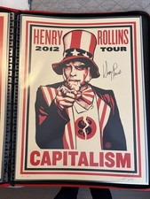 Henry Rollins 2012 Capitalism Shepard Fairey S/N  Silk Screen Print. Mint