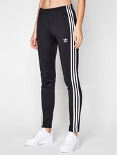 Womens Adidas Originals Primeblue SST Track Pants Slim Black Recycled Stretchy S